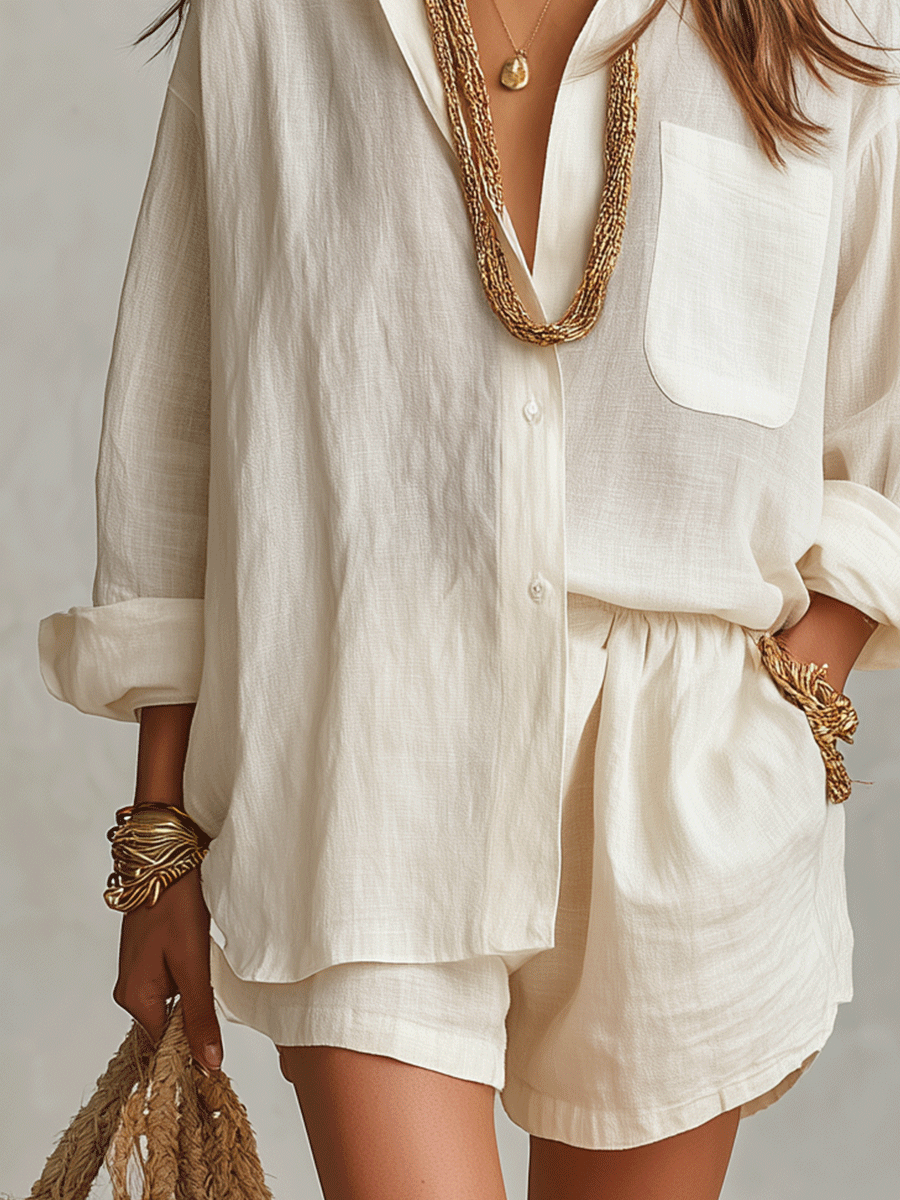 BIANCA | CONJUNTO BOHO DE LINO