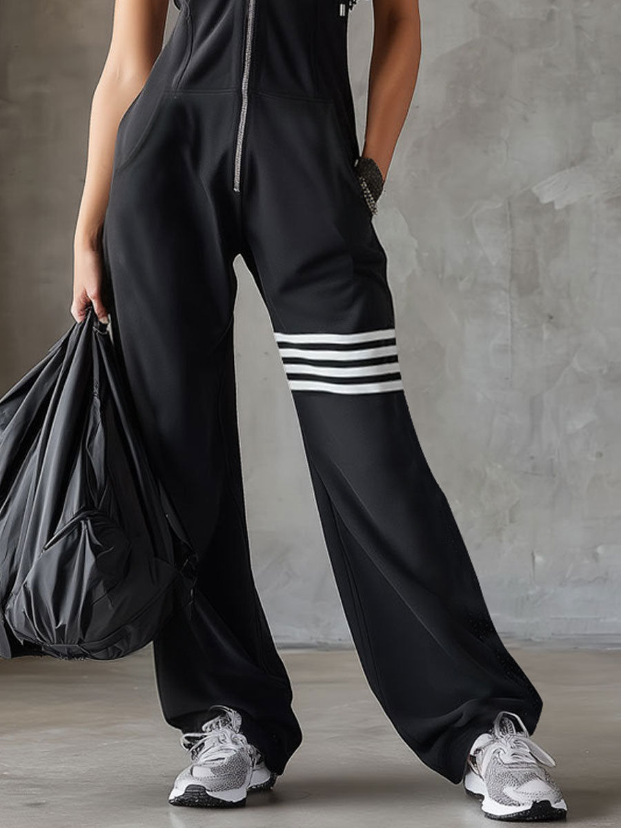 GIADA ∙ CONJUNTO DEPORTIVO RETRO CON CAPUCHA Y RAYAS