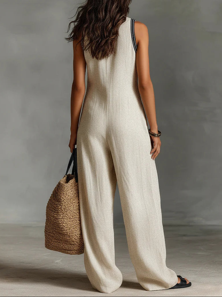 FIAMMA ∙ MONO MINIMALISTA SIN MANGAS CON CUELLO ALTO Y CREMALLERA
