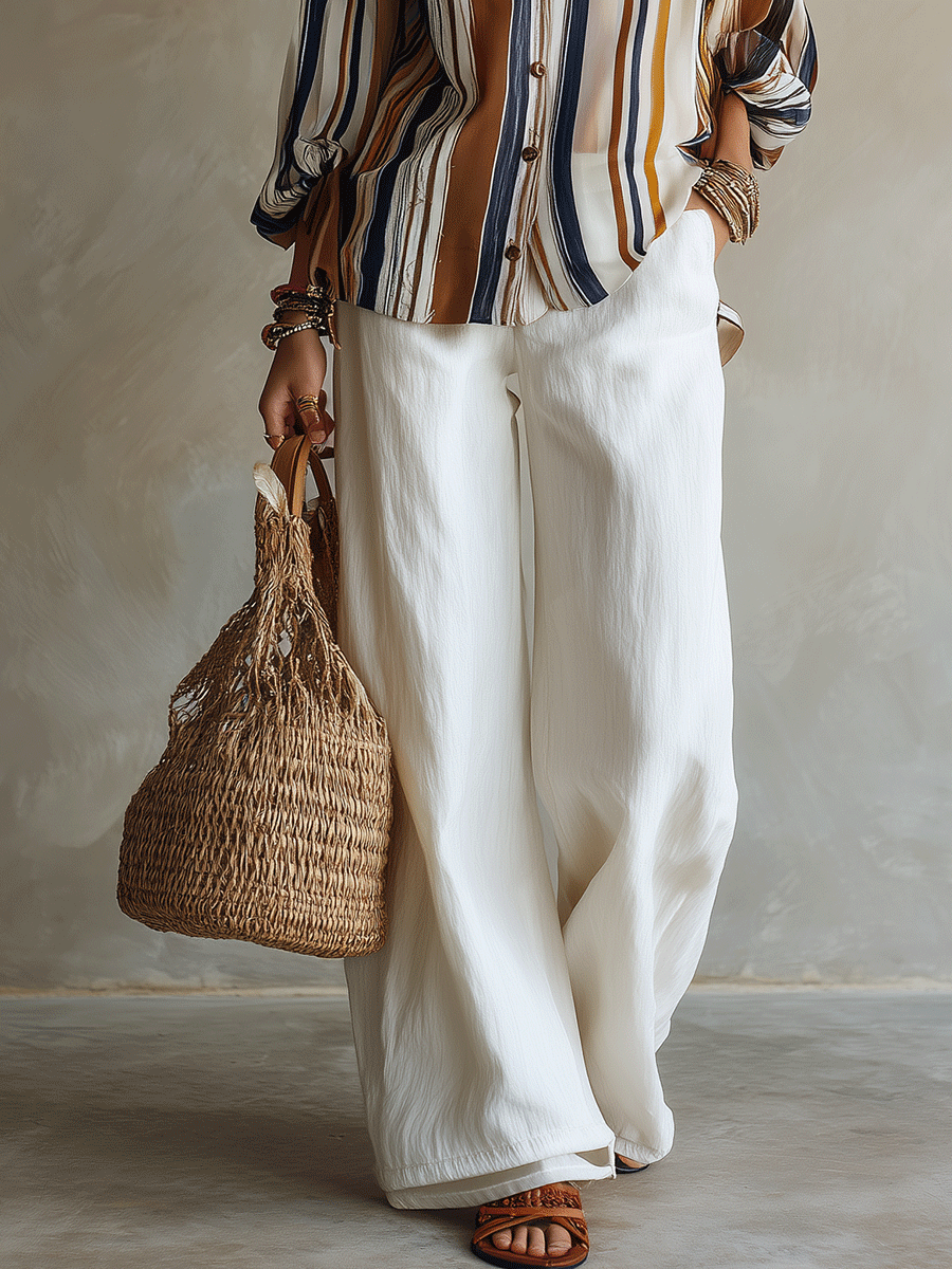 ZAFIRA | CONJUNTO RESORT BOHEMIO DE RAYAS