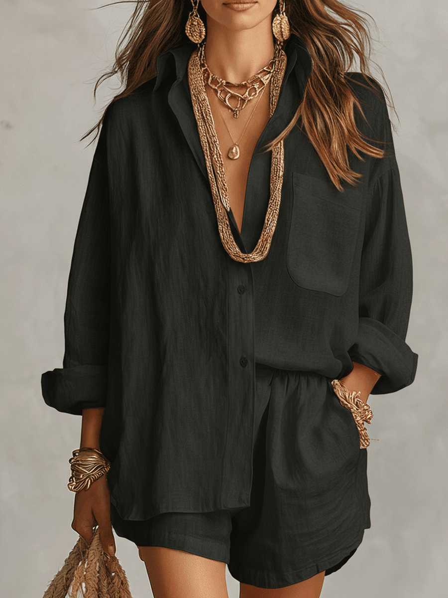 BIANCA | CONJUNTO BOHO DE LINO