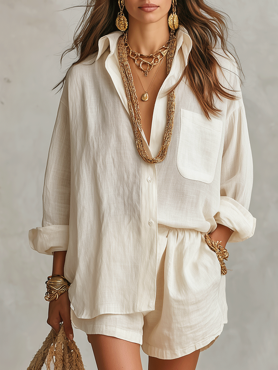 BIANCA | CONJUNTO BOHO DE LINO