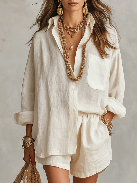 BIANCA | CONJUNTO BOHO DE LINO