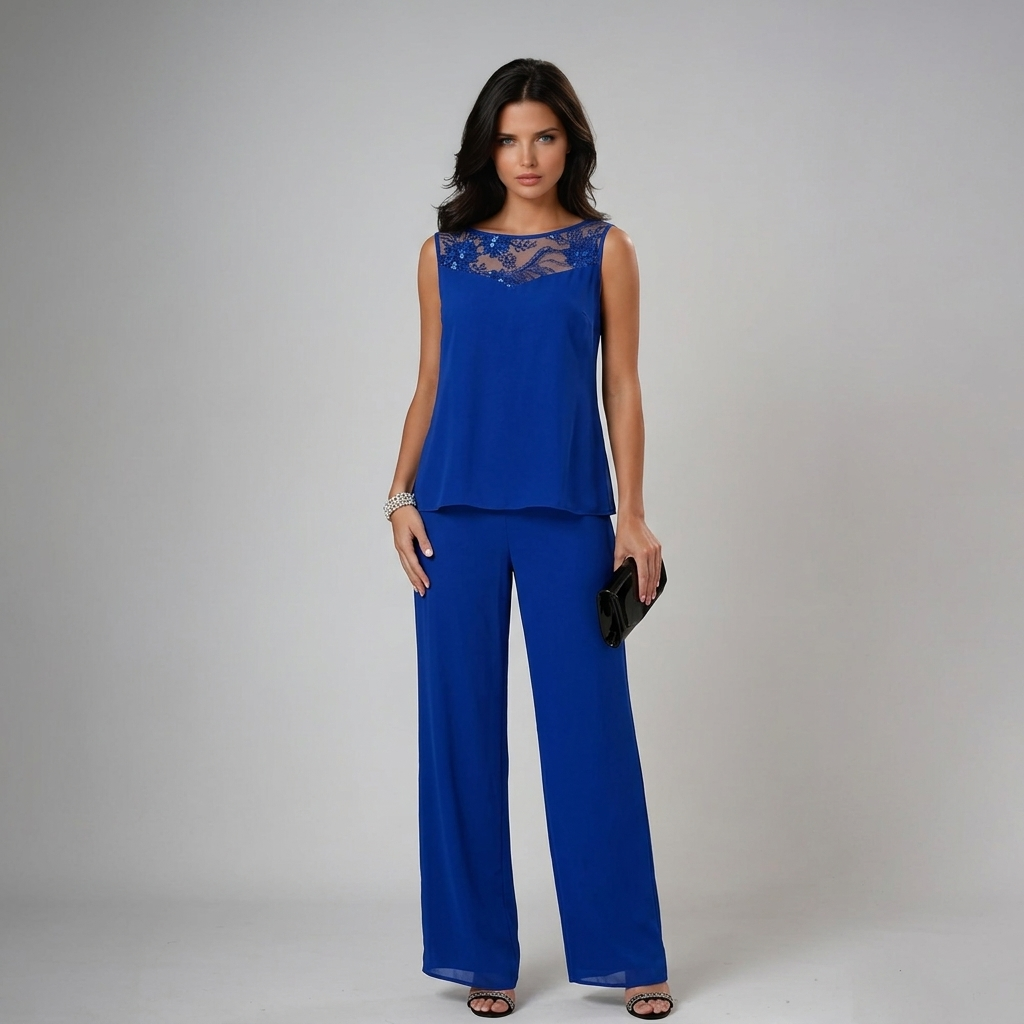 IRIS | CONJUNTO ELEGANTE DE TRES PIEZAS DE ALGODÓN