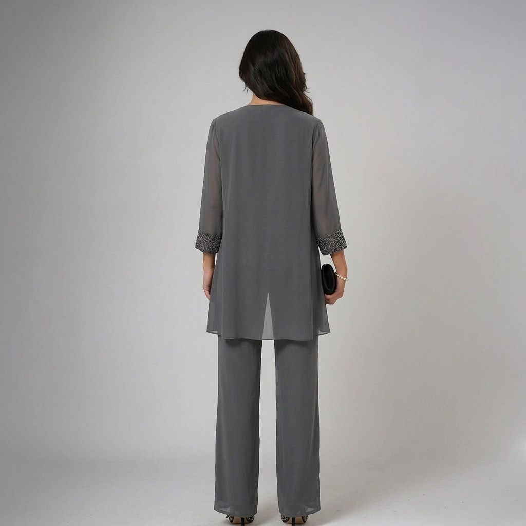 IRIS | CONJUNTO ELEGANTE DE TRES PIEZAS DE ALGODÓN