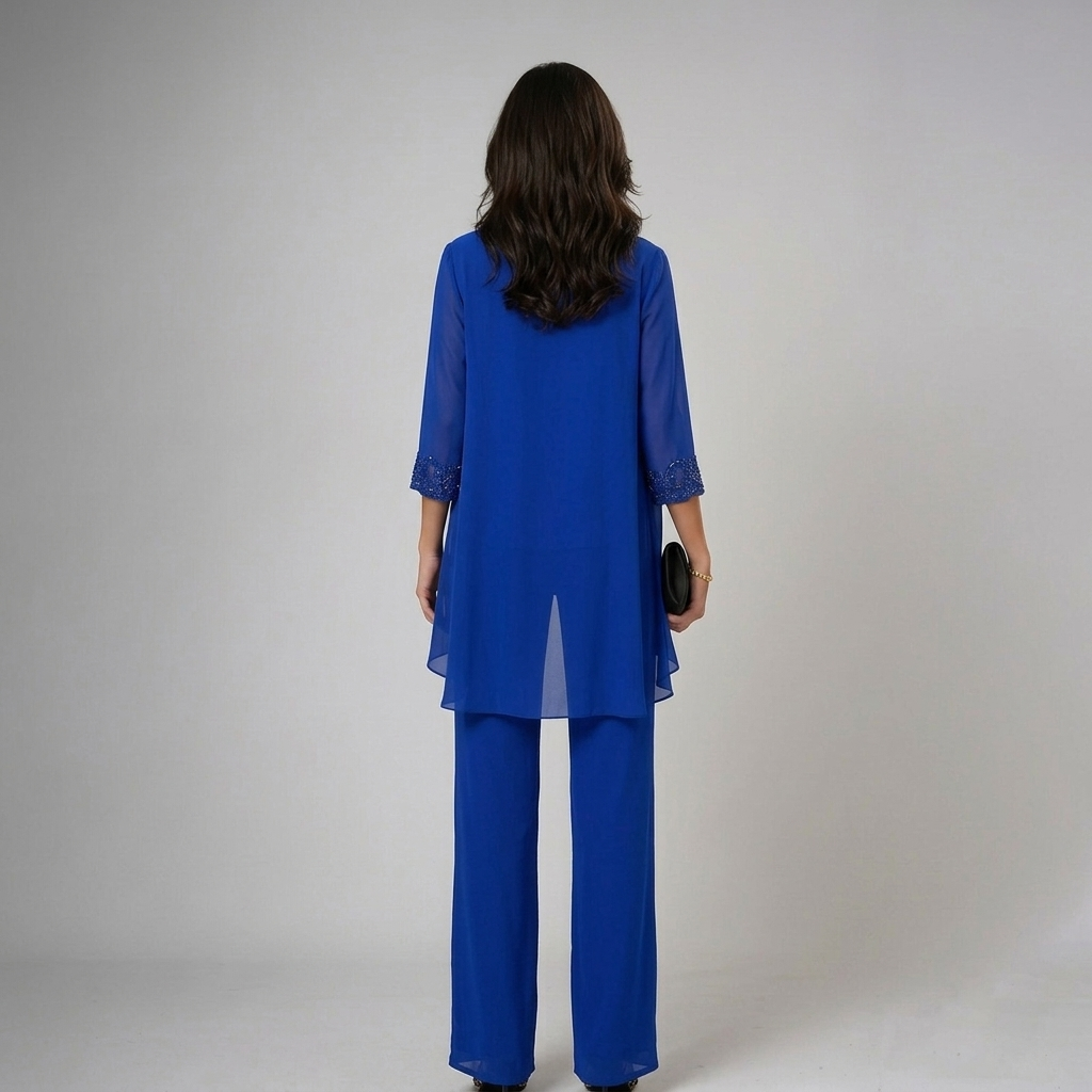 IRIS | CONJUNTO ELEGANTE DE TRES PIEZAS DE ALGODÓN